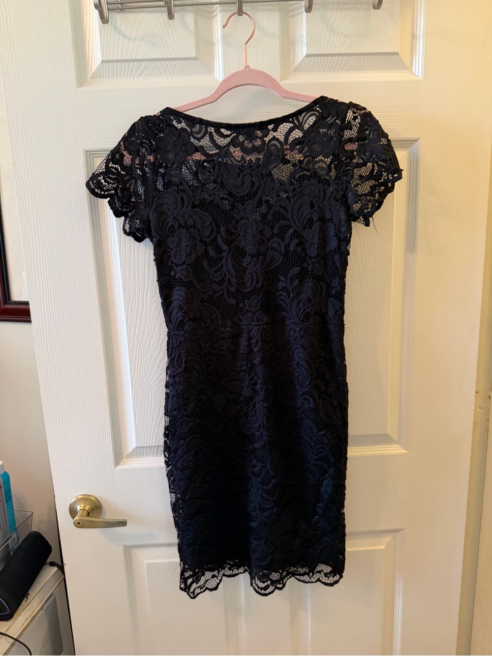 Ambiance Black Lace Mini Dress
